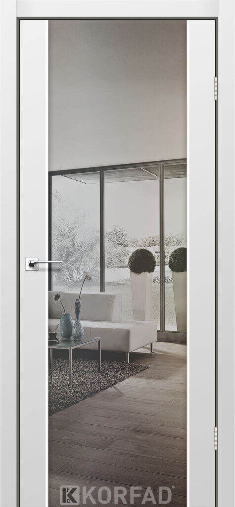 KORFAD Sanremo SR-01 Super PET Сірий Двостороннє срібне триплекс дзеркало 8мм
